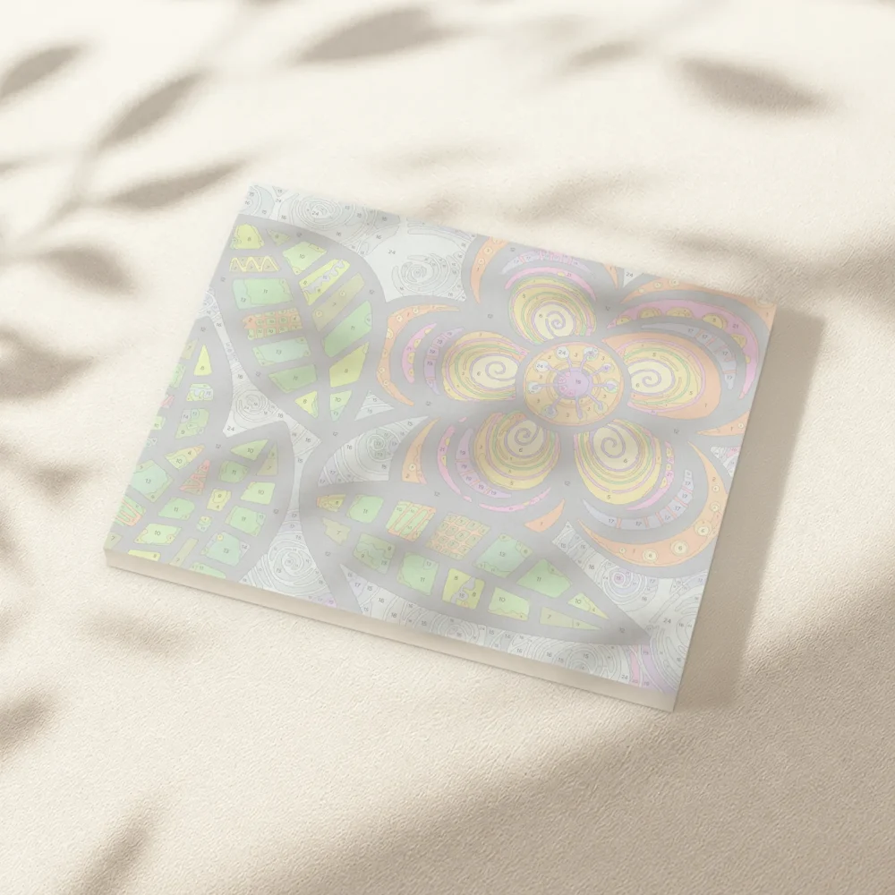 Pintar por Números - Dibujo abstracto de flores