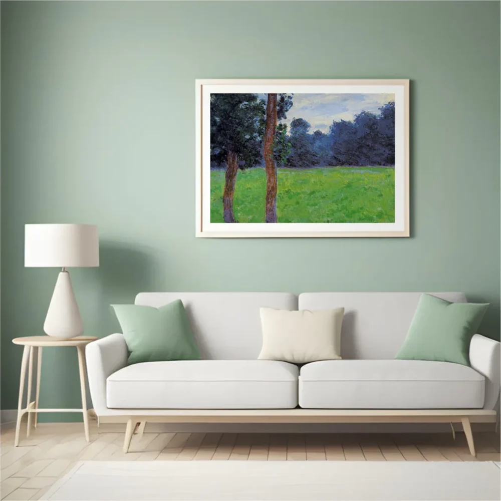 Pintar por números Dos árboles en un prado – foto 4