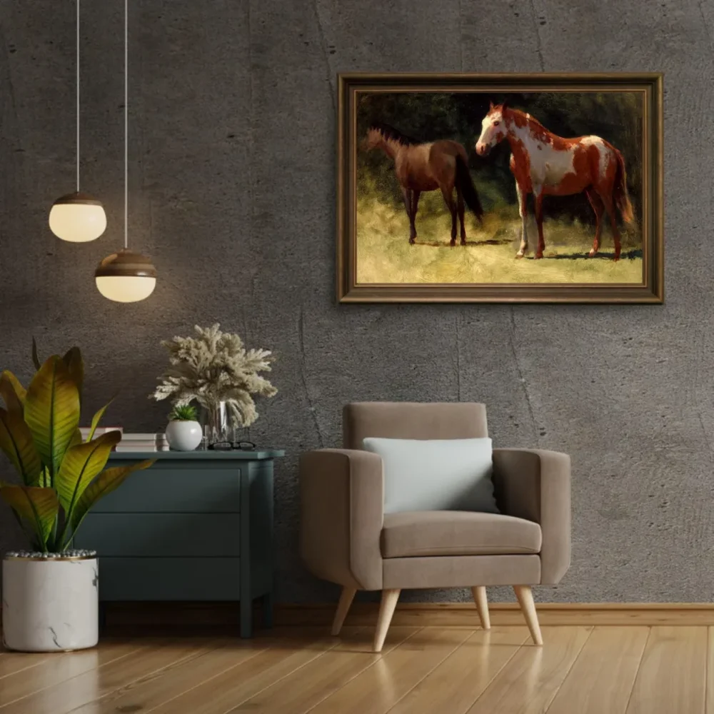 Pintar por números Dos caballos – foto 2