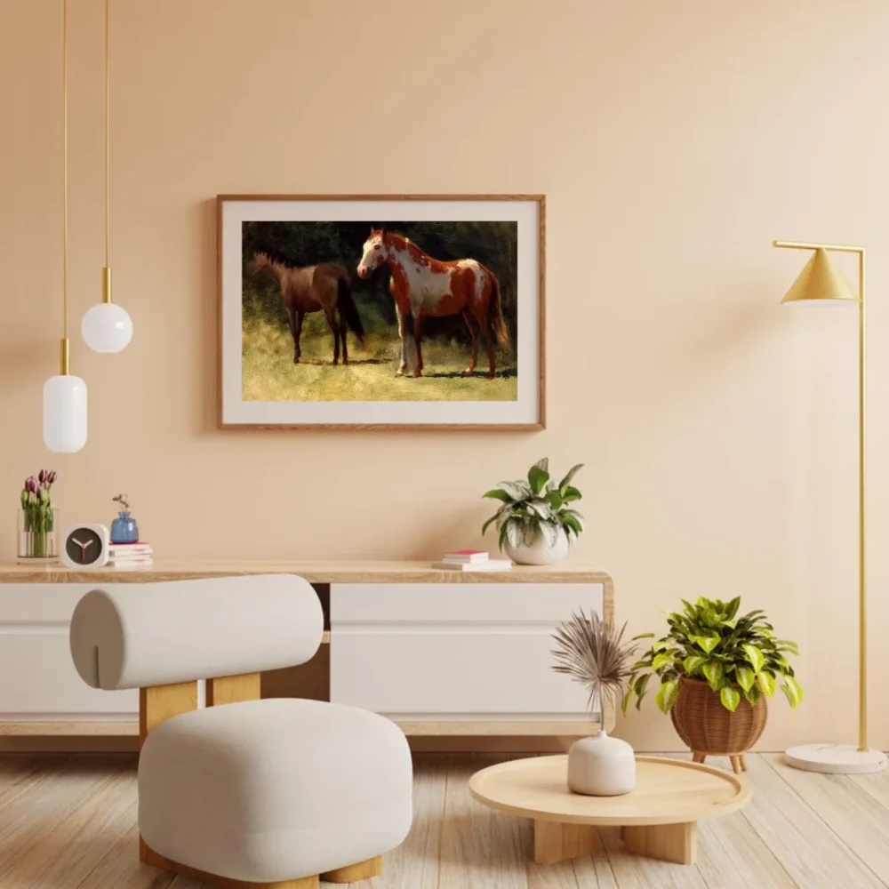 Pintar por números Dos caballos – foto 3