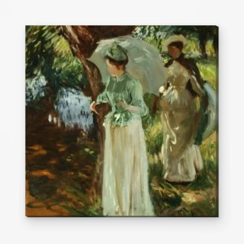 Pintar por Números - Dos chicas con sombrillas en Fladbury