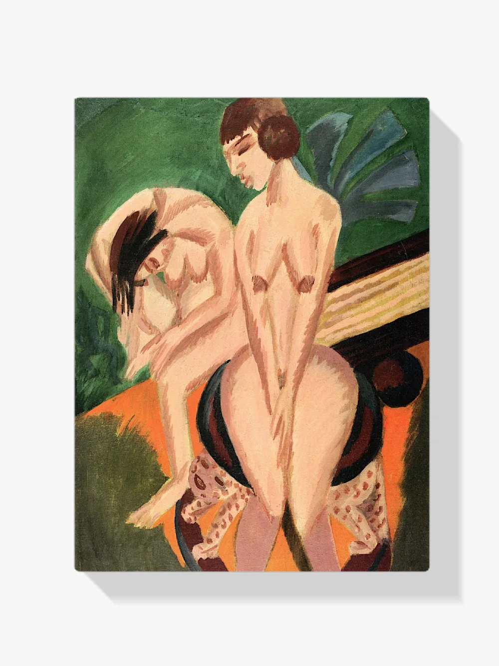 Pintar por números Dos desnudos femeninos en una habitación