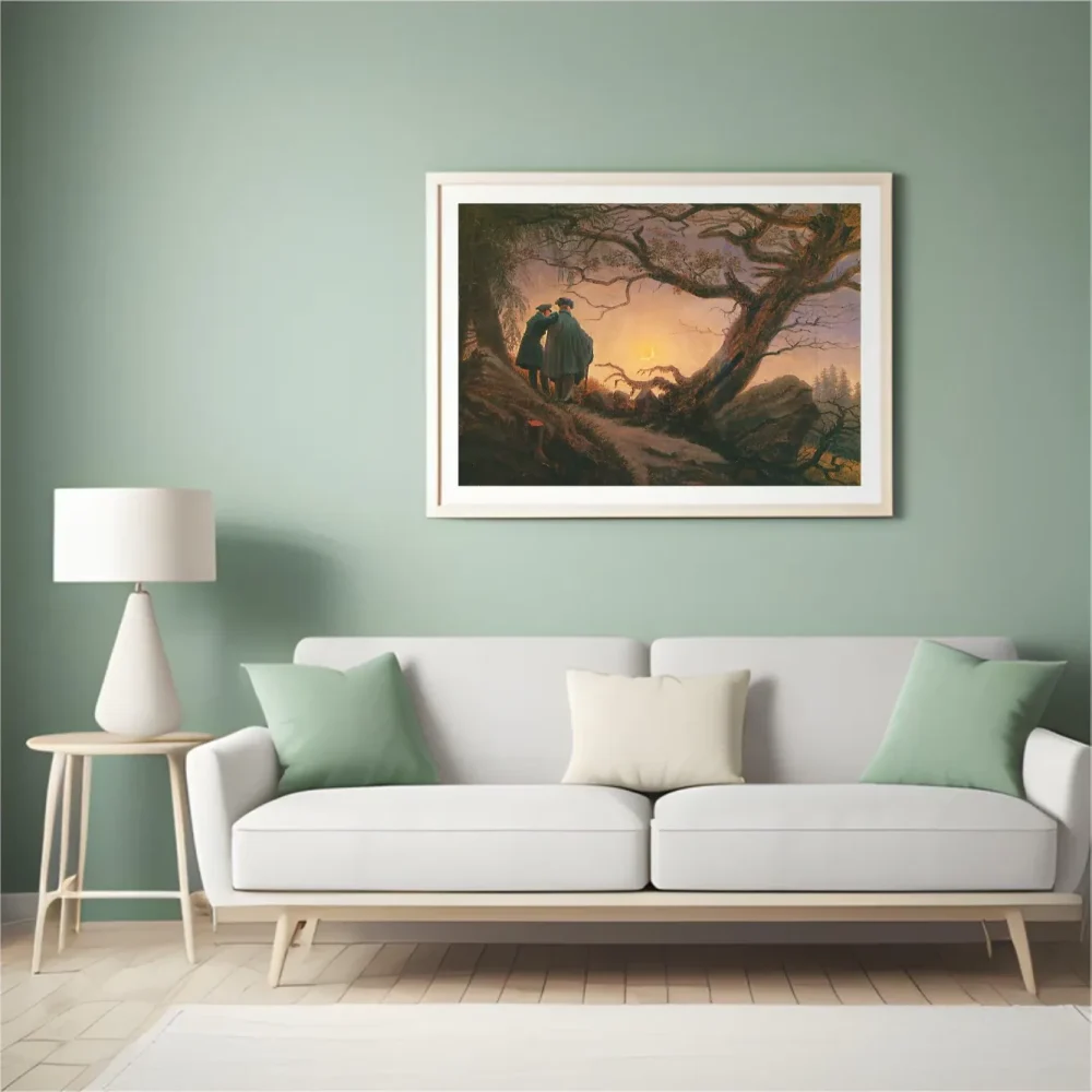 Pintar por números Dos hombres contemplando la luna 2 – foto 4