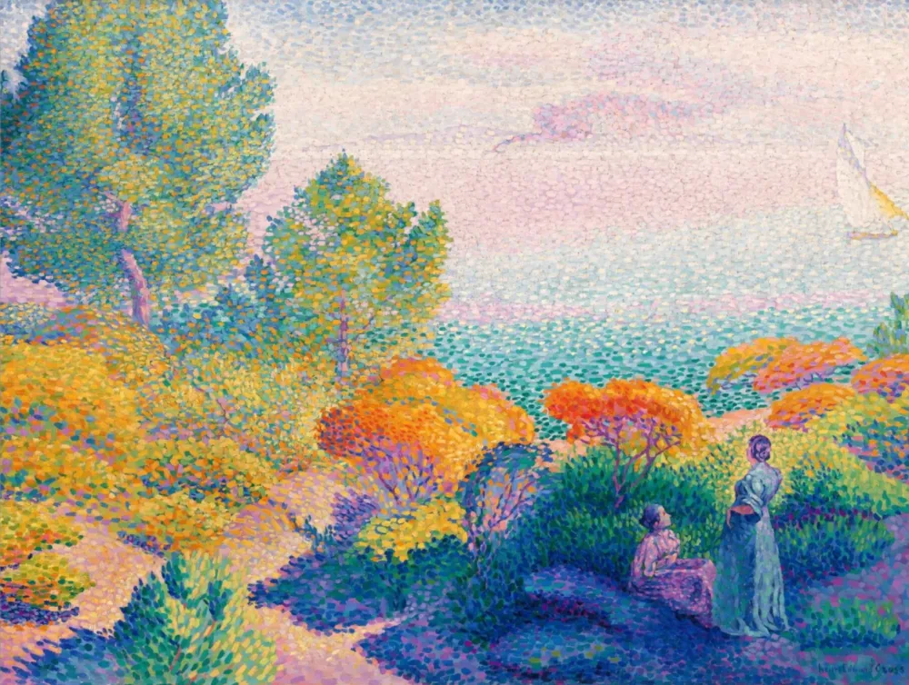 Pintar por números Dos mujeres en la costa – foto 2