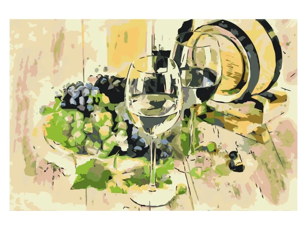 Pintar por números Dos tipos de vino – foto 2