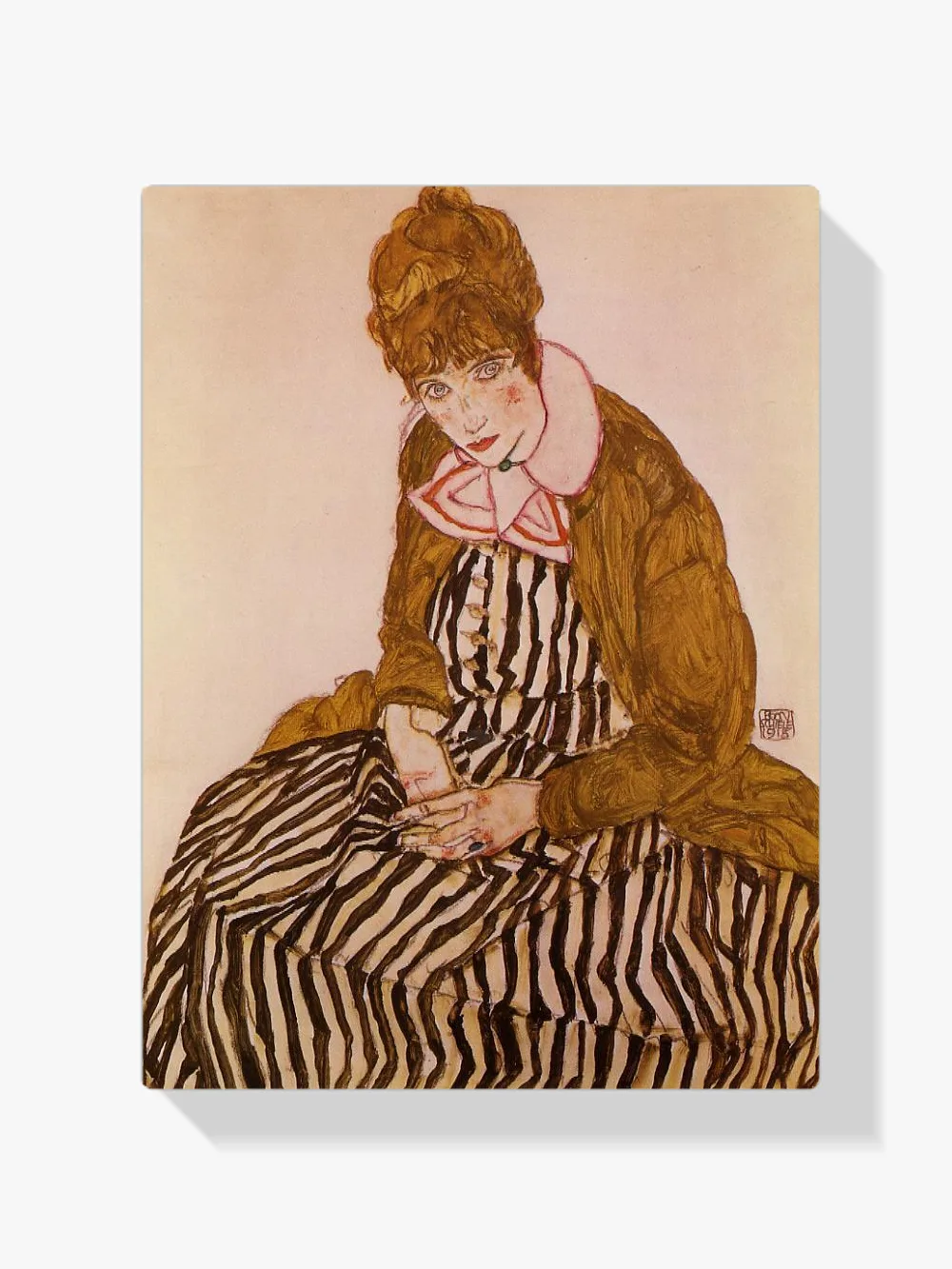 Pintar por números Edith Schiele sentada