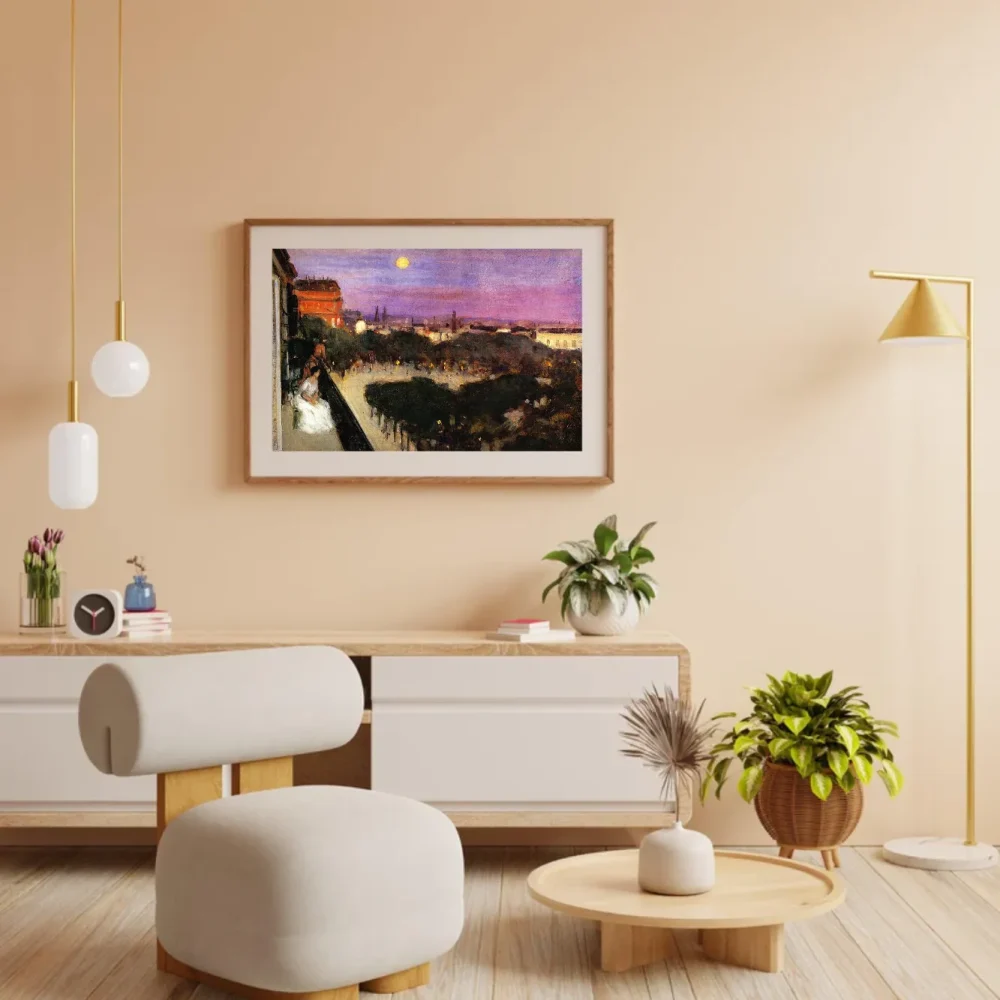 Pintar por números El balcón - Frederick Carl Frieseke – foto 3