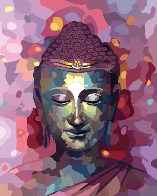 Pintar por números El Buda rosa – foto 2