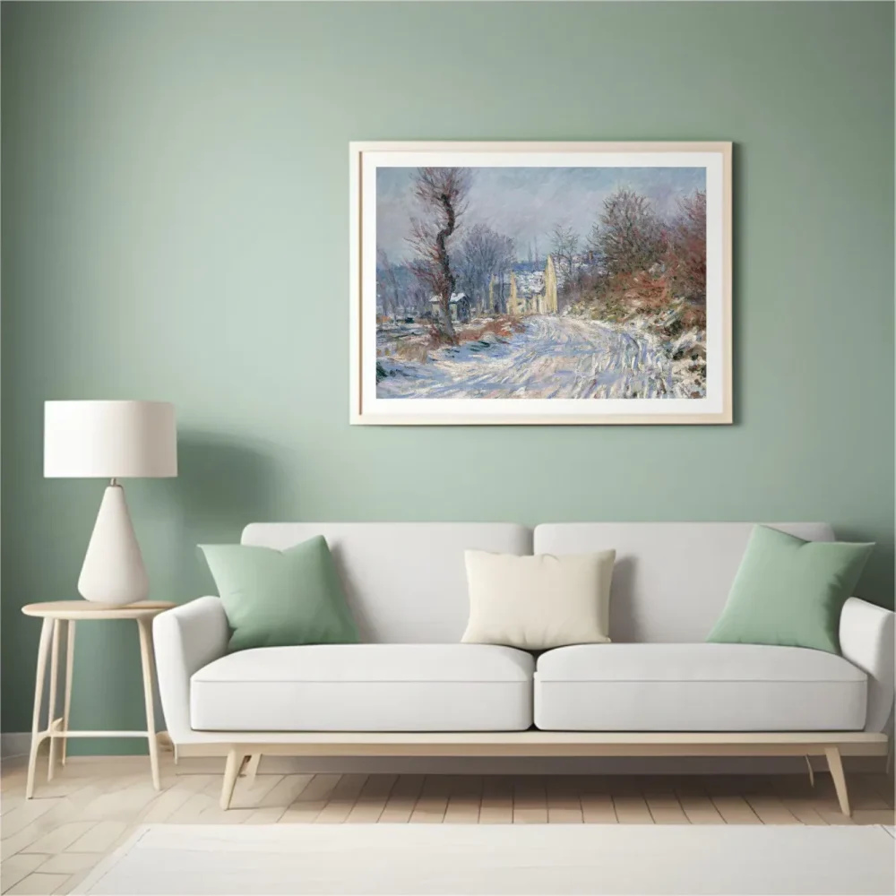Pintar por números El camino de Giverny en invierno – foto 4