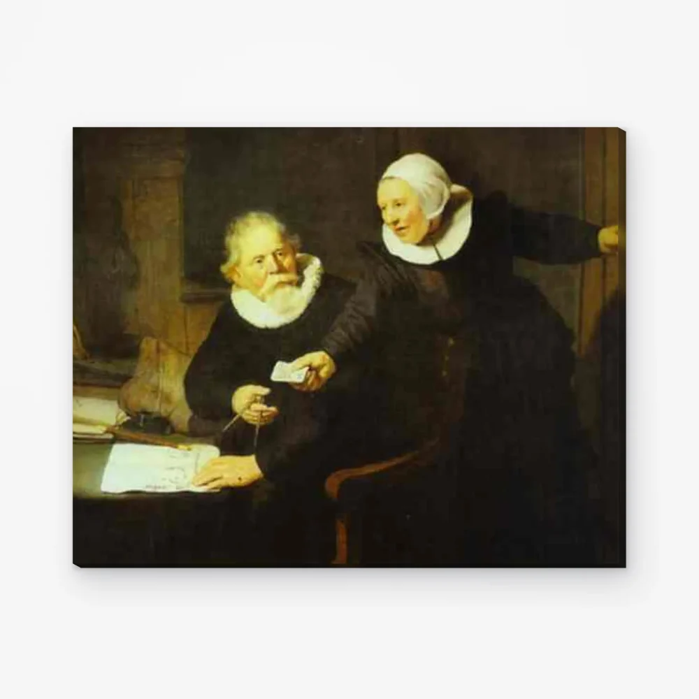 Pintar por Números - El constructor naval Jan Rijcksen y su esposa