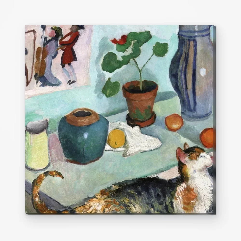 Pintar por Números - El espíritu de la casa, bodegón con gato