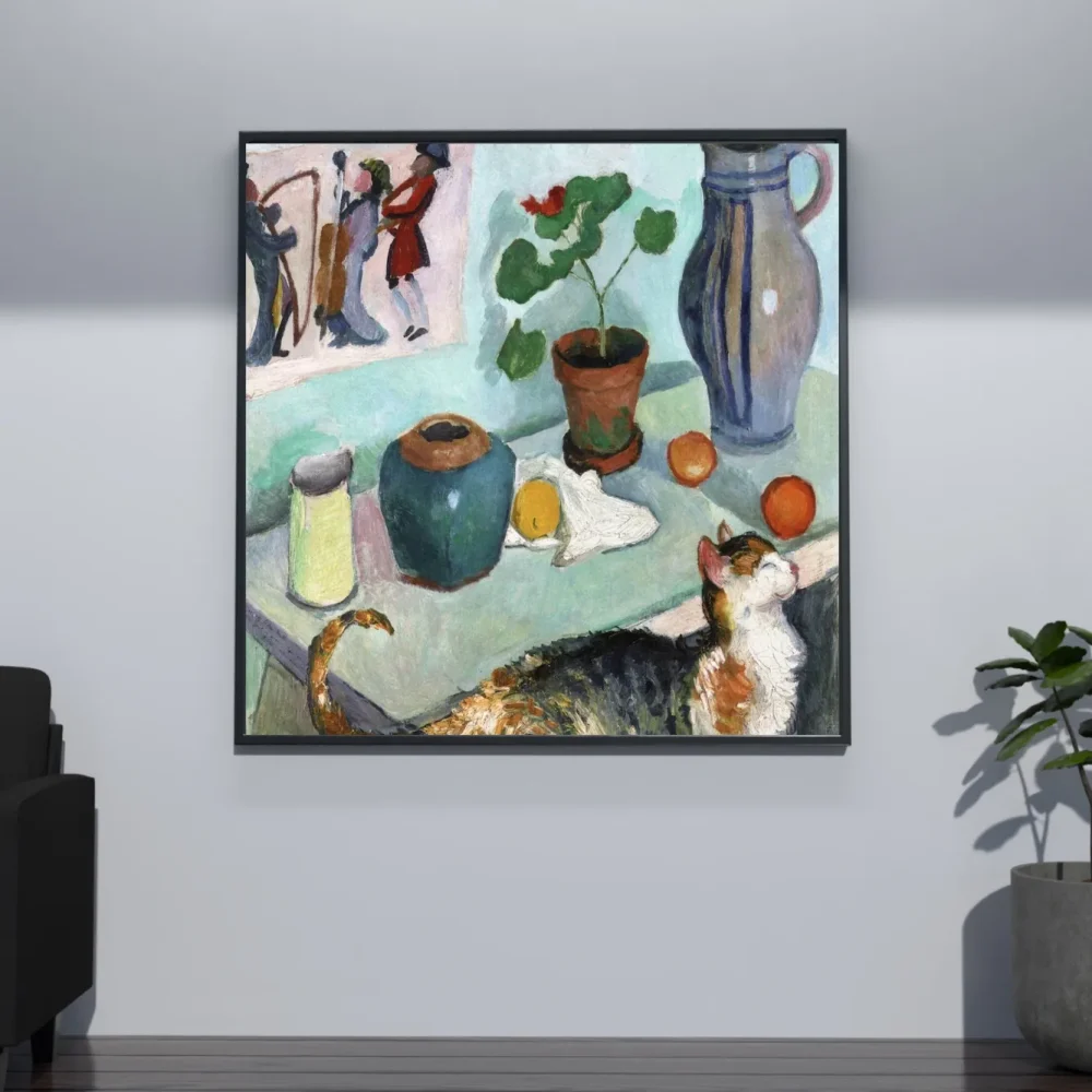 Pintar por números El espíritu de la casa, bodegón con gato – foto 4