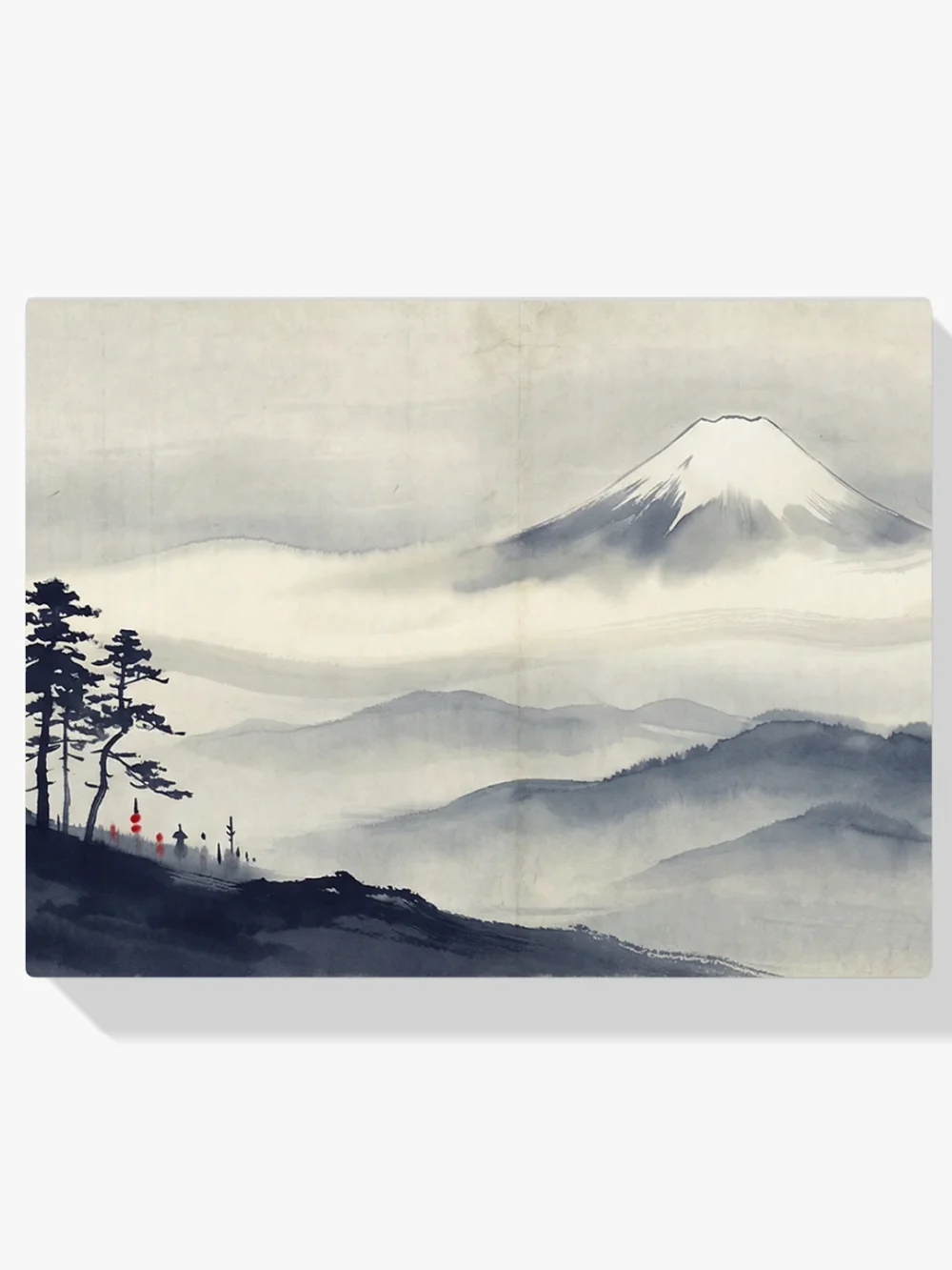 Pintar por números El Fuji sobre la niebla