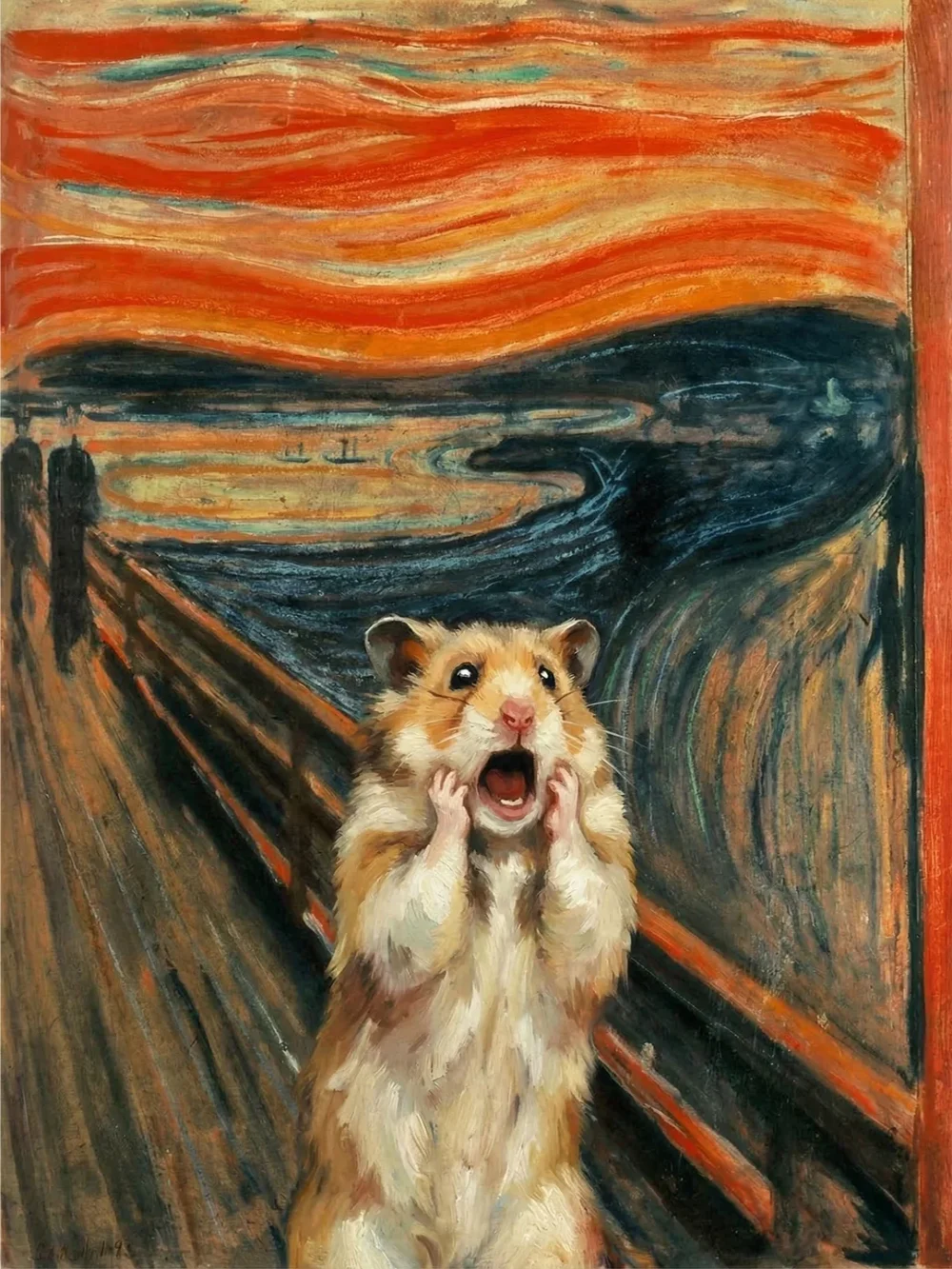 Pintar por números El grito del hámster – foto 2
