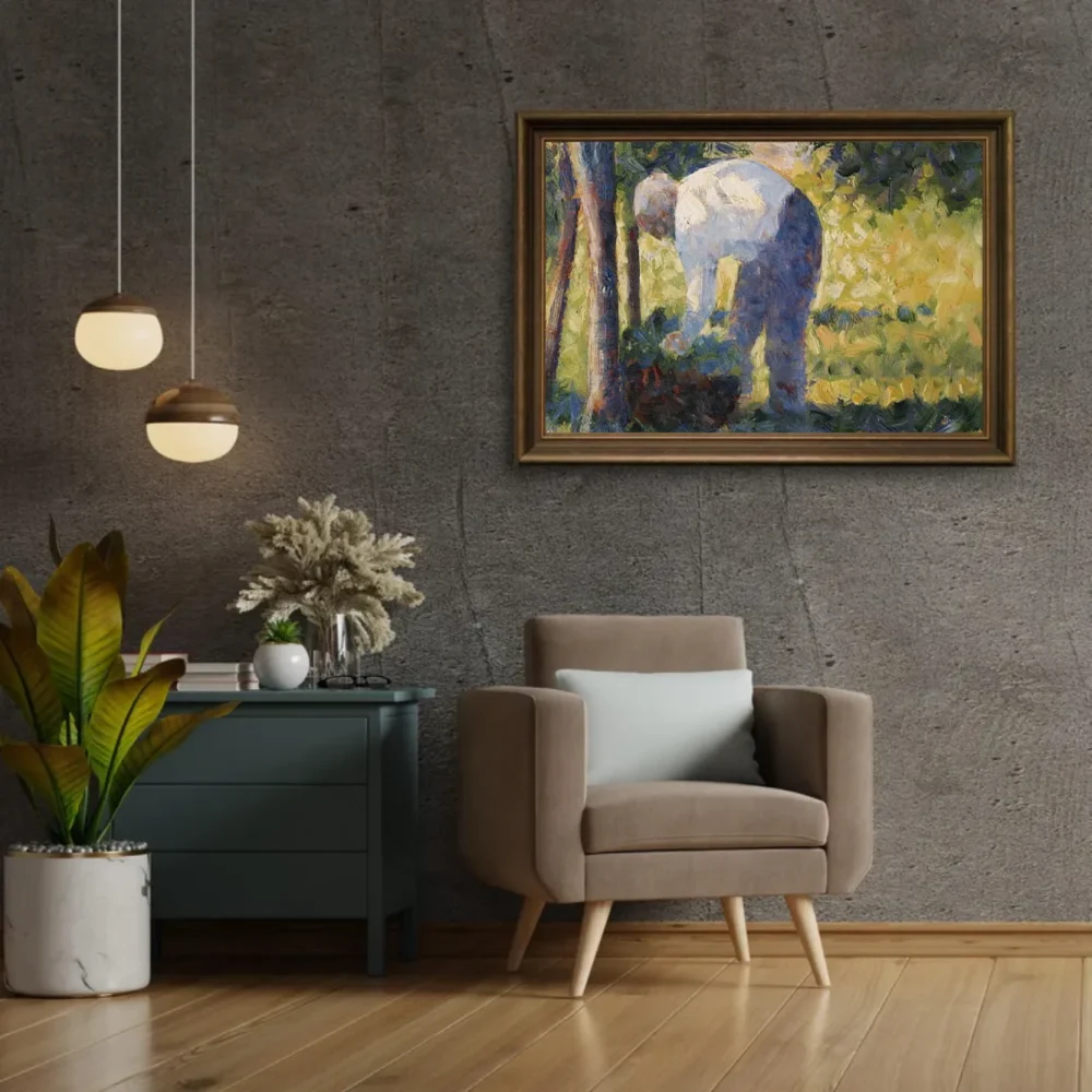 Pintar por números El jardinero - Georges Seurat – foto 2