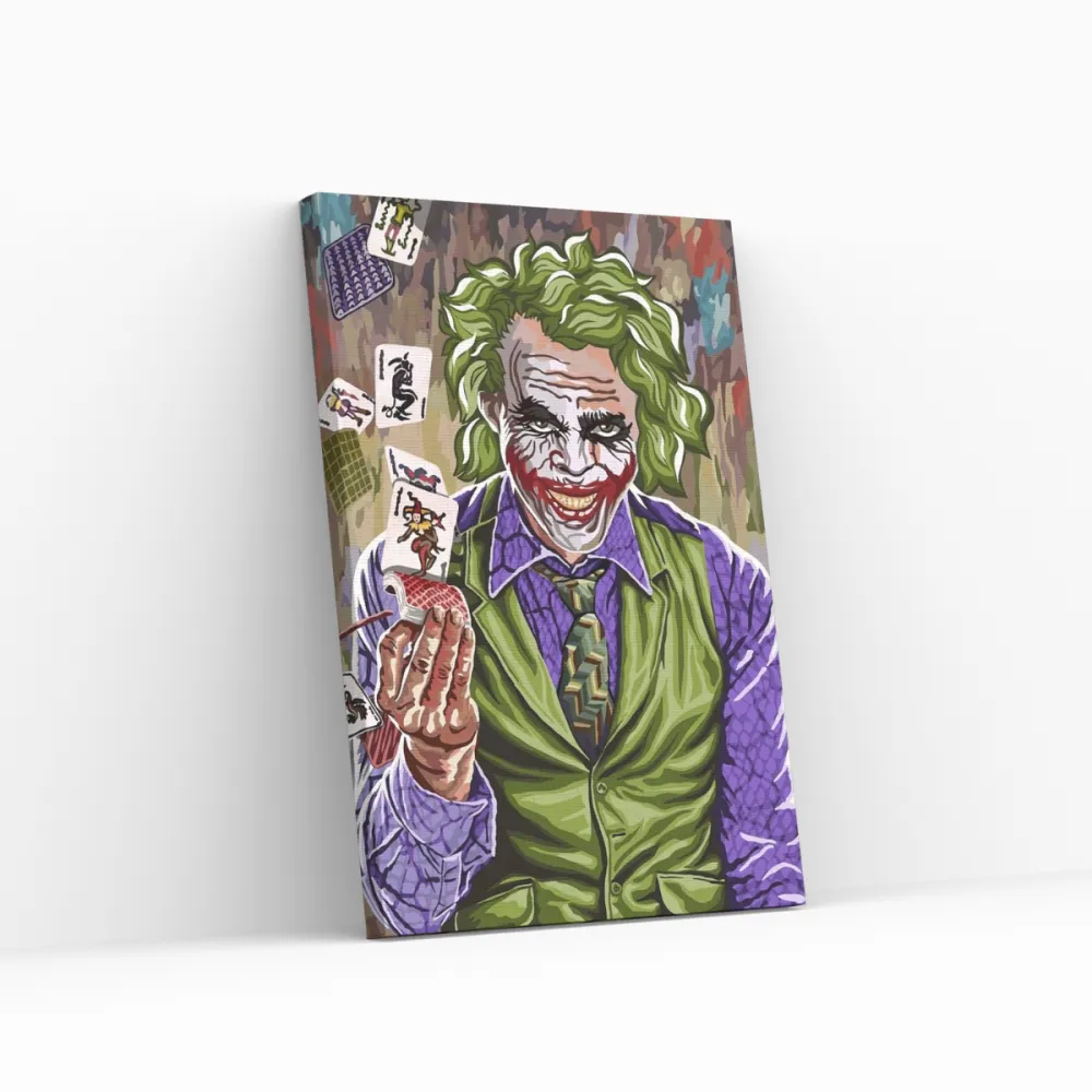 Pintar por números El jugador de cartas enfadado