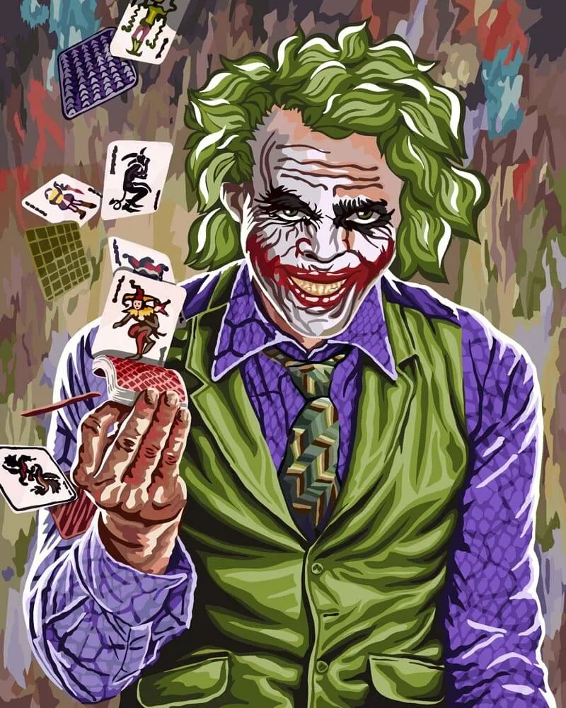Pintar por números El jugador de cartas enfadado – foto 2