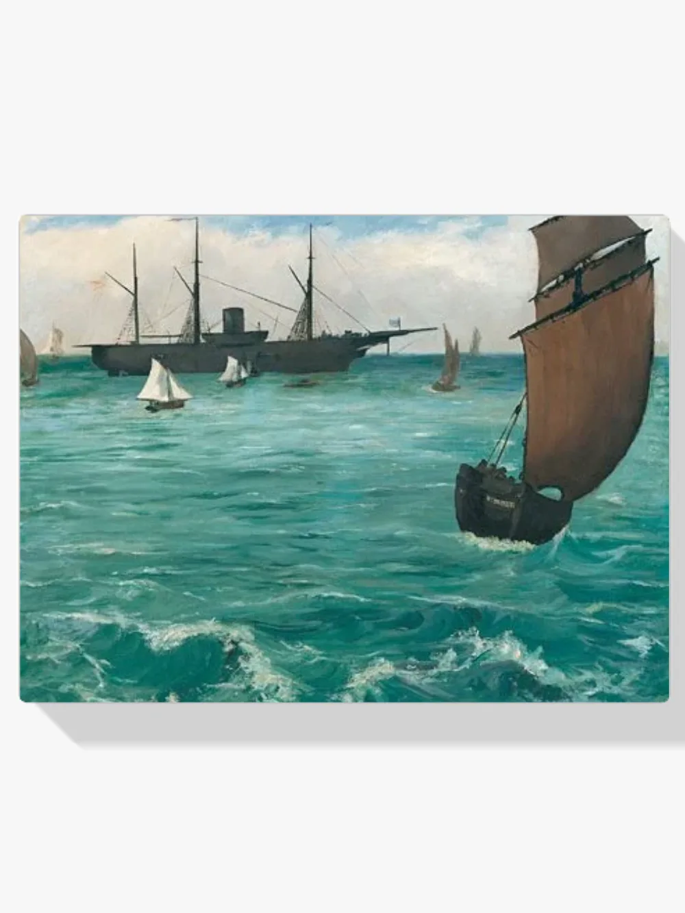 Pintar por números El Kearsarge frente a Boulogne