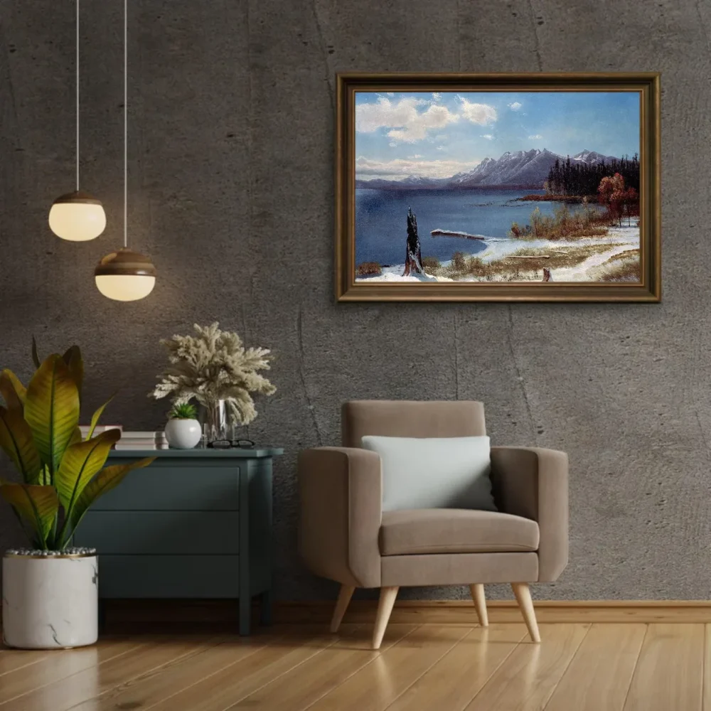 Pintar por números El lago Tahoe en invierno – foto 2