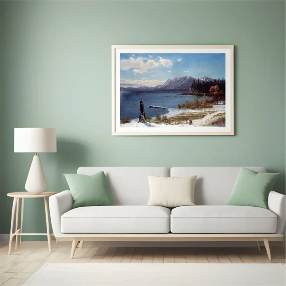 Pintar por números El lago Tahoe en invierno – foto 4