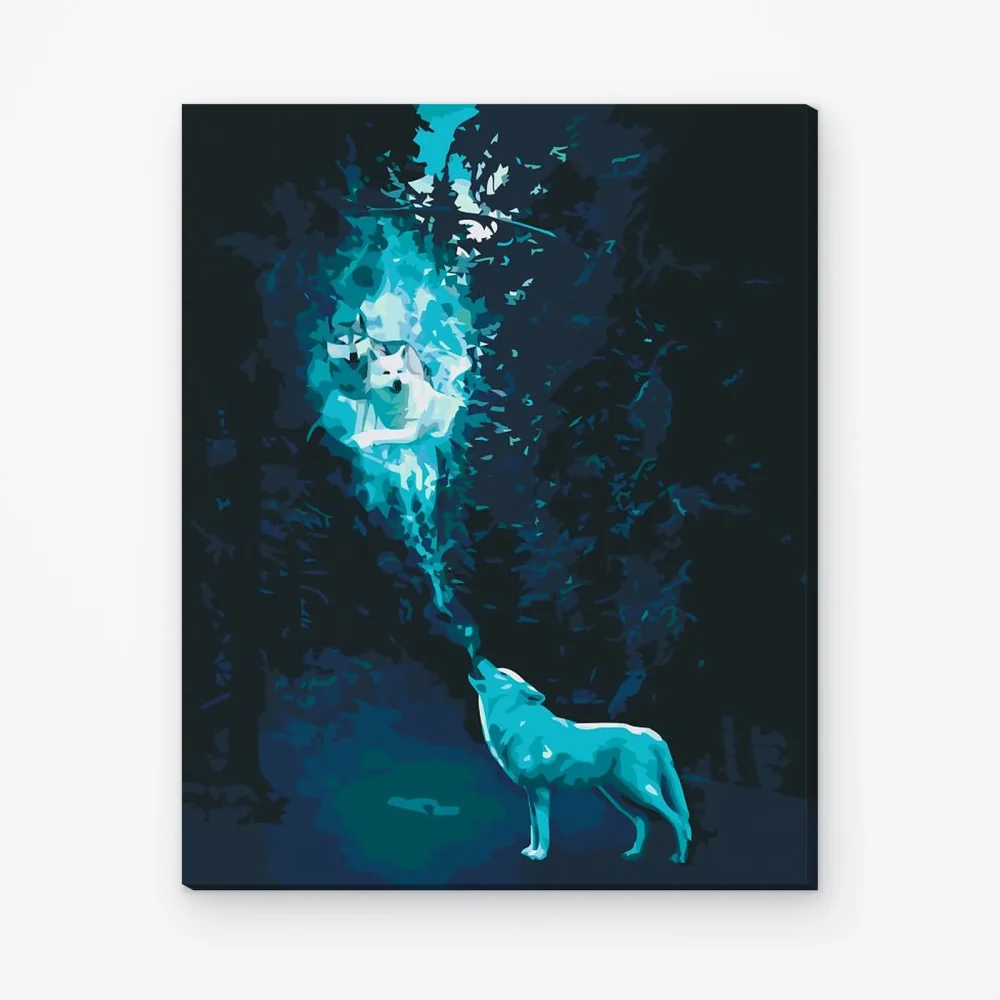 Pintar por Números - El lobo llama a la manada