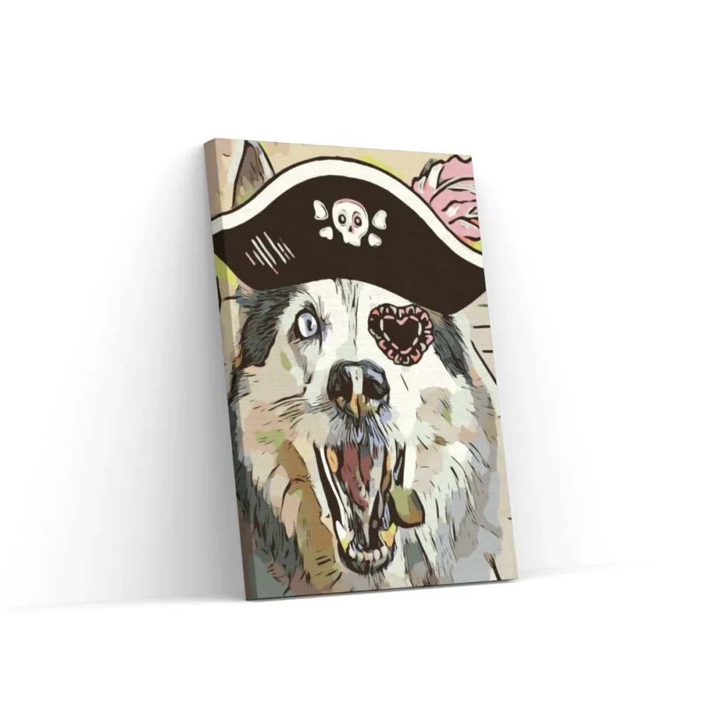 Pintar por números El lobo pirata