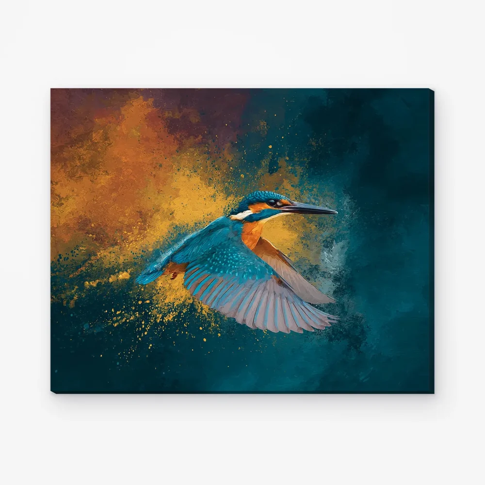 Pintar por Números - El majestuoso martín pescador