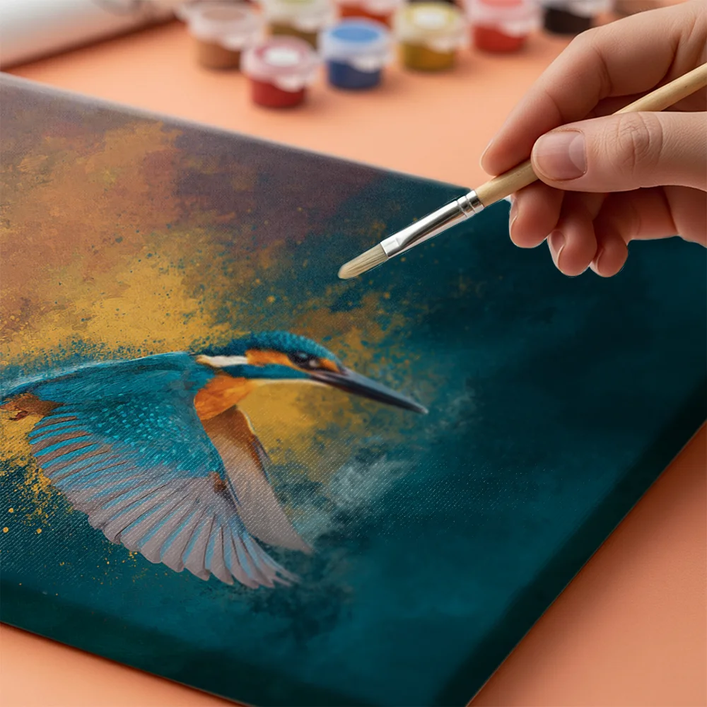 Pintar por números El majestuoso martín pescador – foto 4
