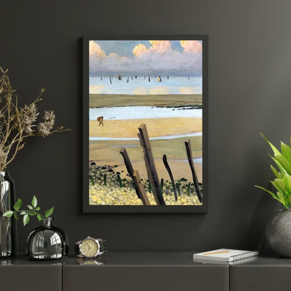 Pintar por números El mar en marea baja, Villerville – foto 3