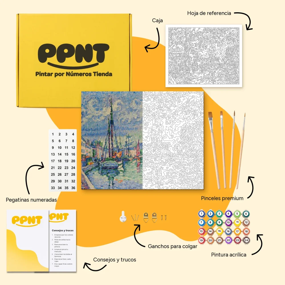 Pintar por Números - El Odet en Quimper