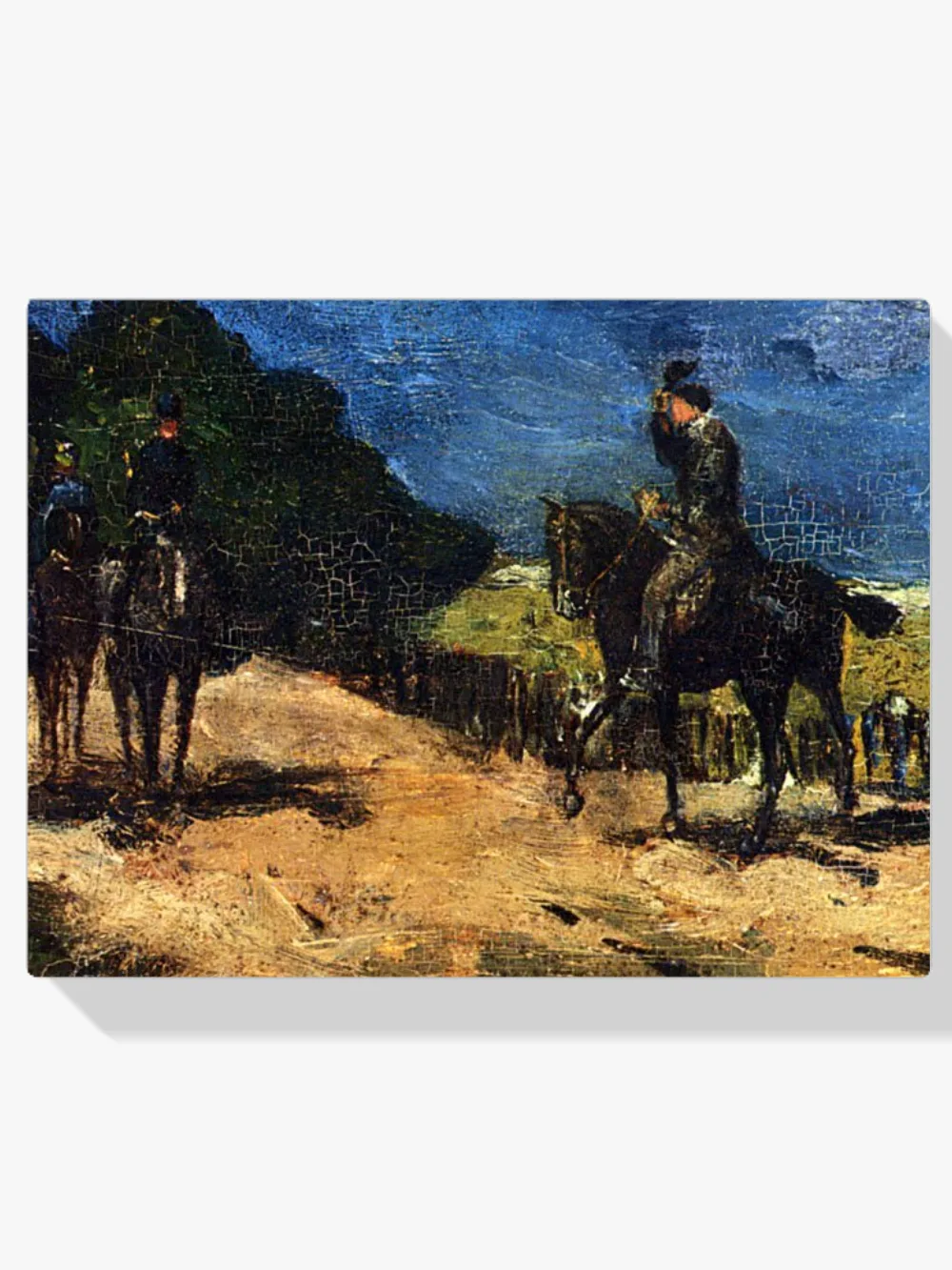 Pintar por números El paseo a caballo