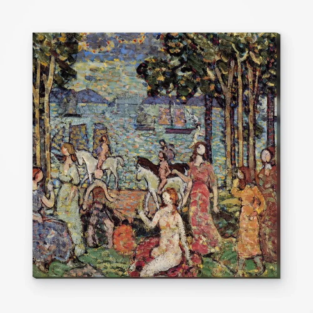 Pintar por Números - El paseo - Maurice Prendergast