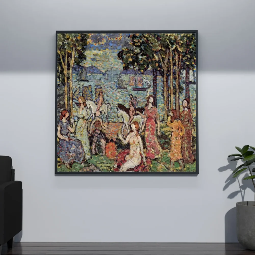 Pintar por números El paseo - Maurice Prendergast – foto 4