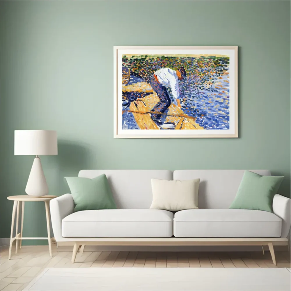 Pintar por números El pescador de gusanos – foto 4