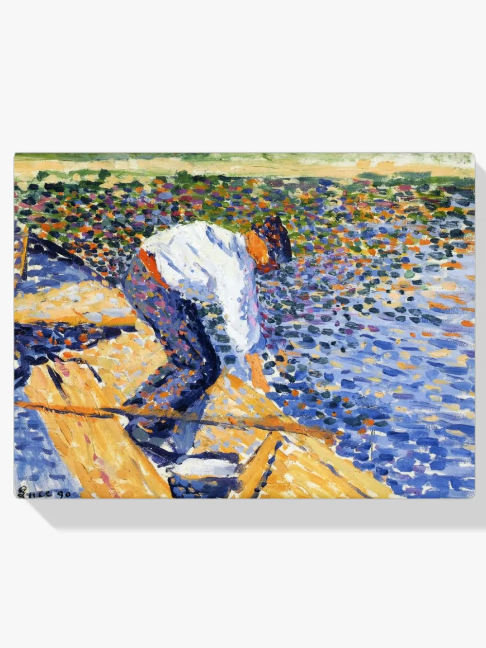 Pintar por números El pescador de gusanos