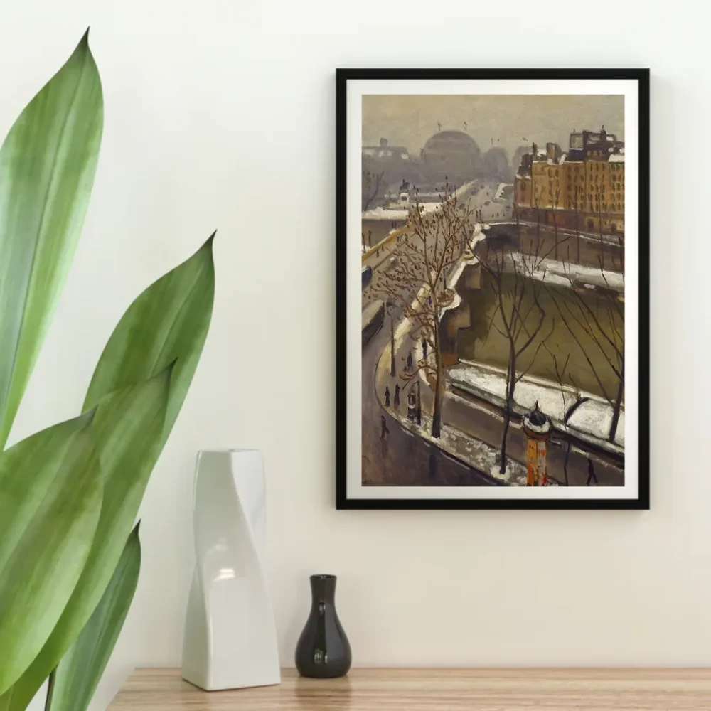 Pintar por números El Pont Neuf bajo la nieve – foto 4