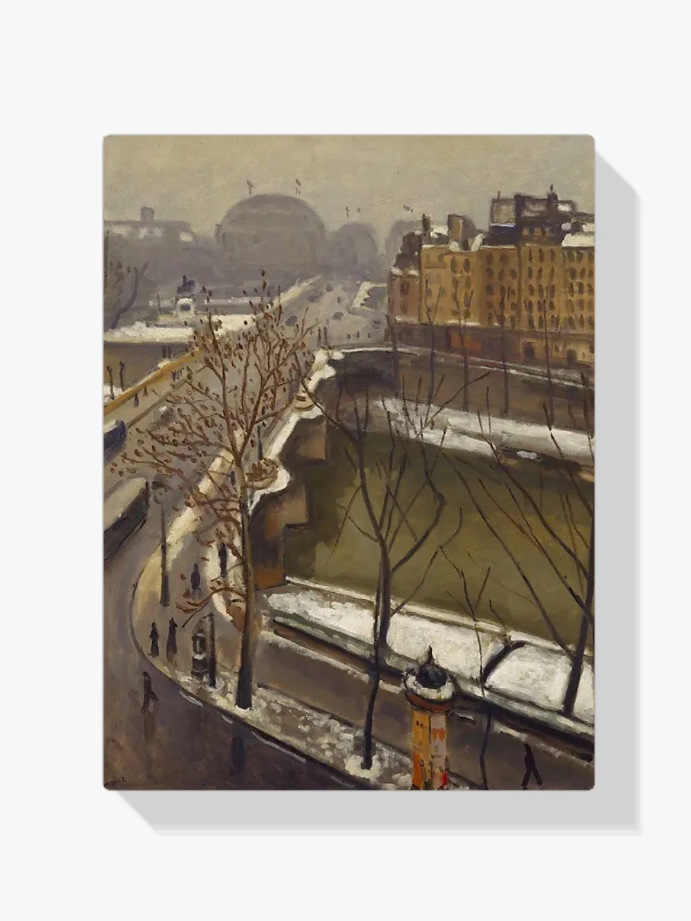 Pintar por números El Pont Neuf bajo la nieve