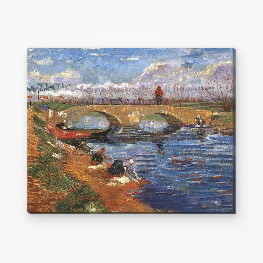 Pintar por Números - El puente de Gleize sobre el canal Vigueirat