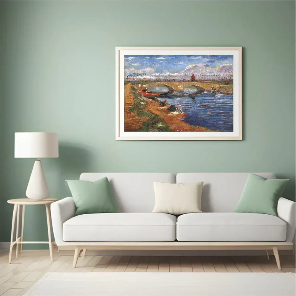 Pintar por números El puente de Gleize sobre el canal Vigueirat – foto 4