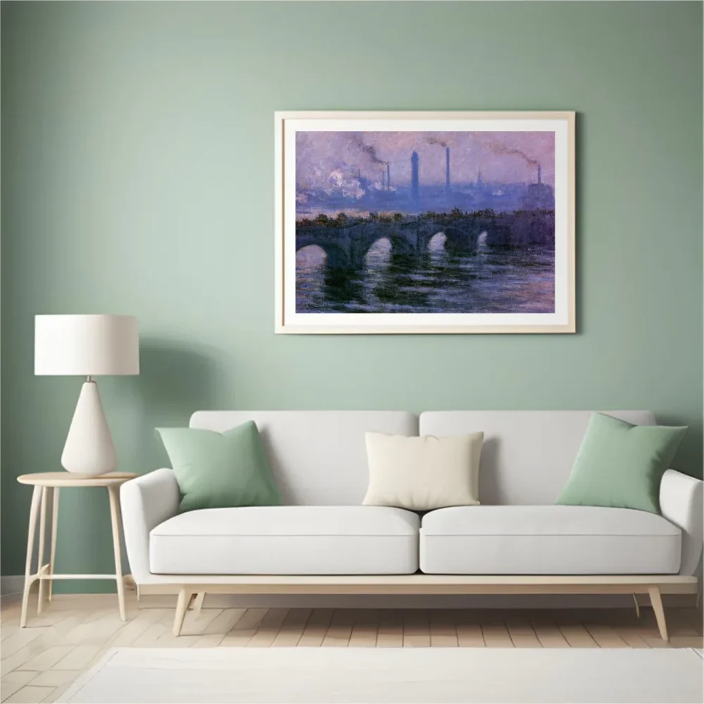 Pintar por números El puente de Waterloo, tiempo nublado – foto 4