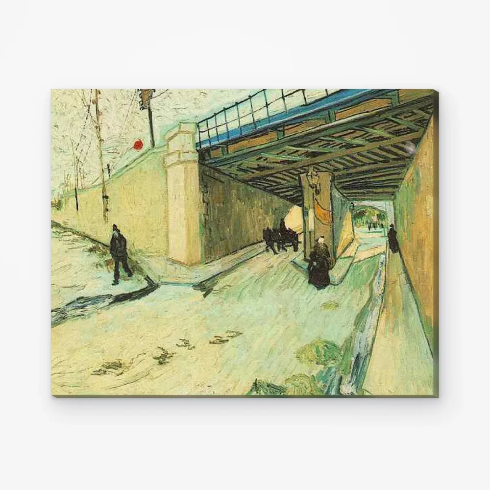 Pintar por Números - El puente del ferrocarril sobre la avenida Montmajour