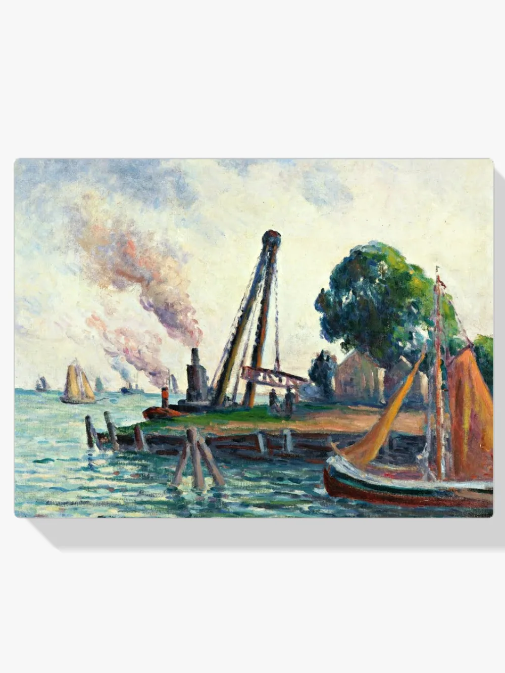 Pintar por números El puerto de Ámsterdam