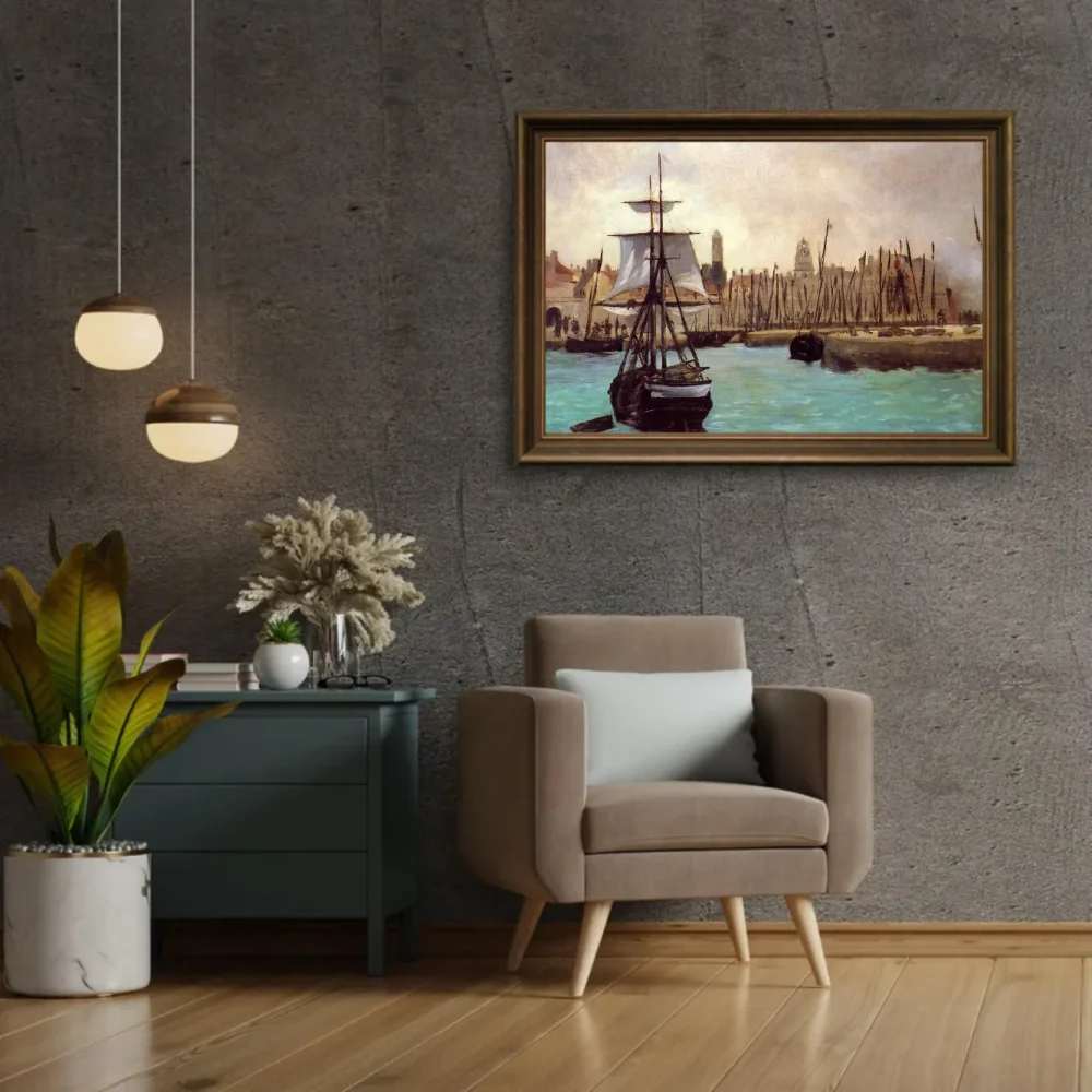 Pintar por números El puerto de Calais – foto 2