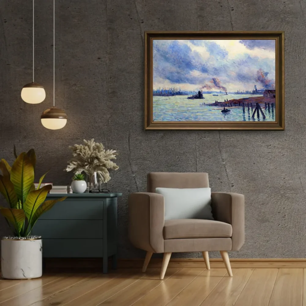 Pintar por números El puerto de Róterdam – foto 2