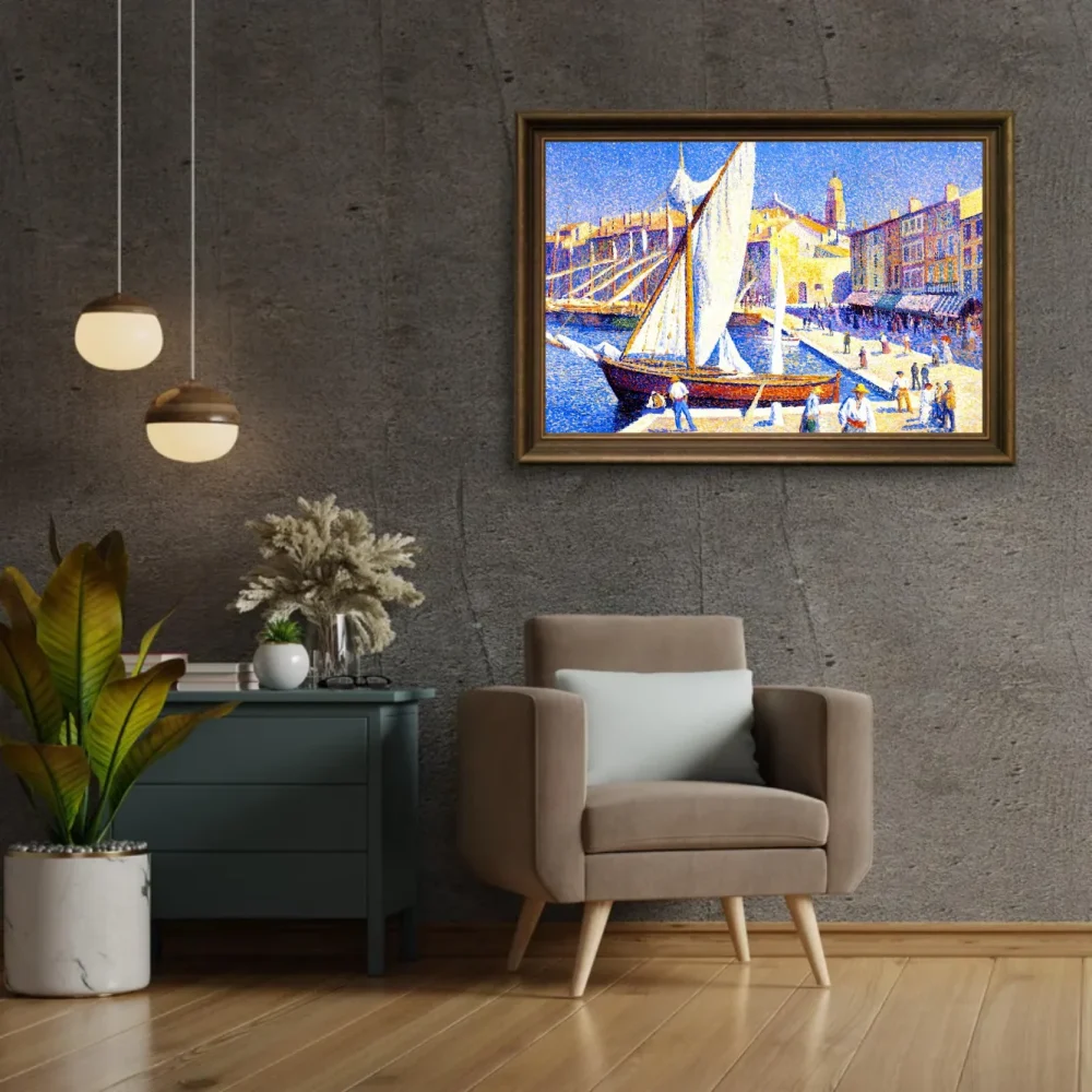 Pintar por números El puerto de Saint-Tropez – foto 2