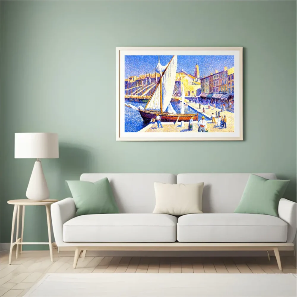 Pintar por números El puerto de Saint-Tropez – foto 4