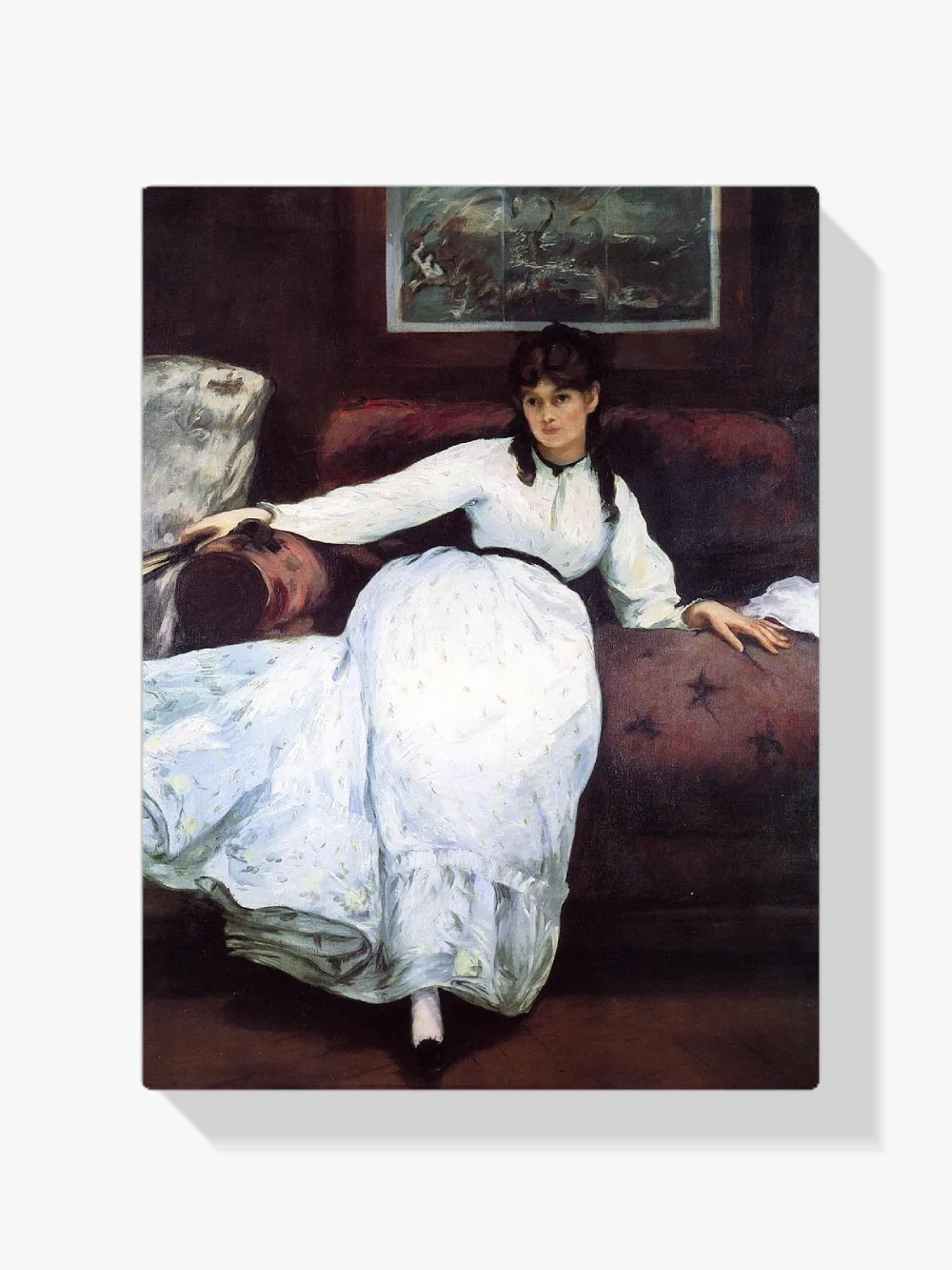 Pintar por números El reposo, retrato de Berthe Morisot