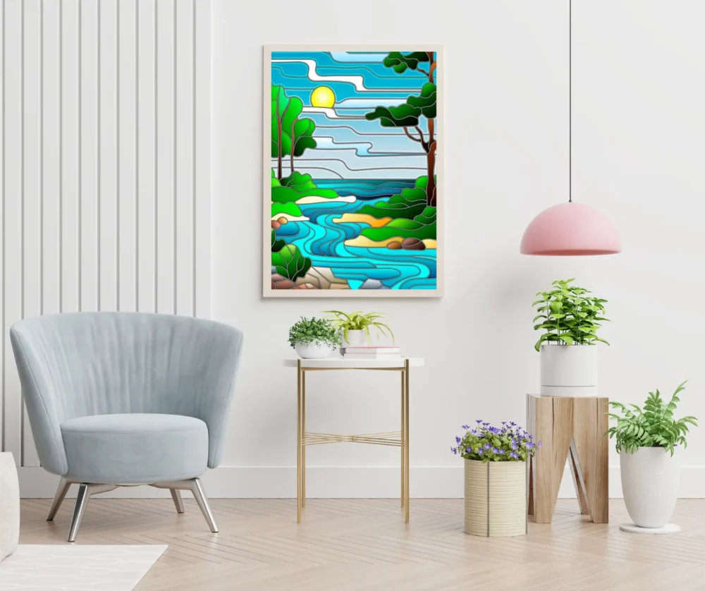 Pintar por números El río – foto 5