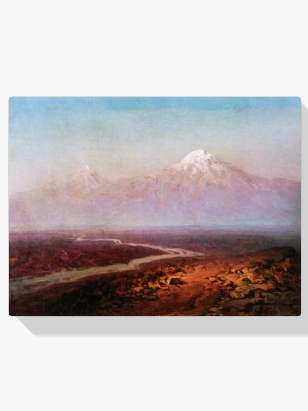 Pintar por números El río Araks y el monte Ararat