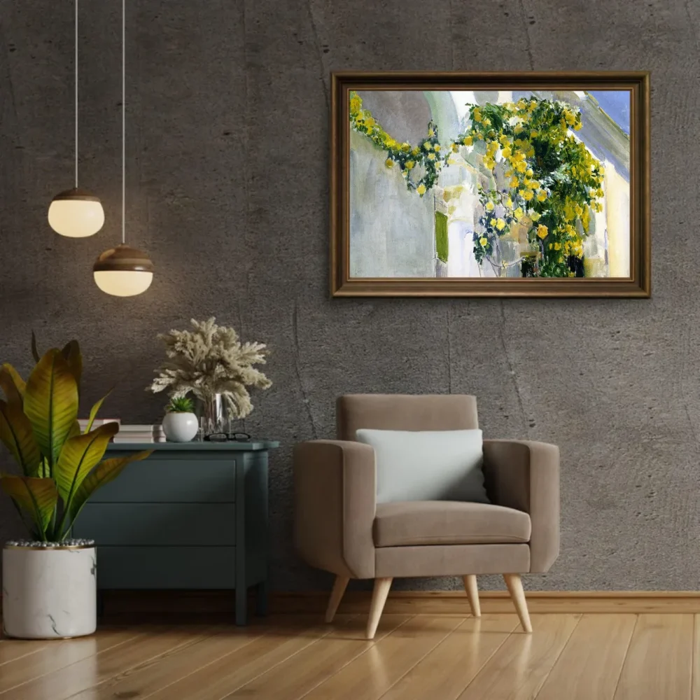 Pintar por números El rosal amarillo de la casa Sorolla – foto 2